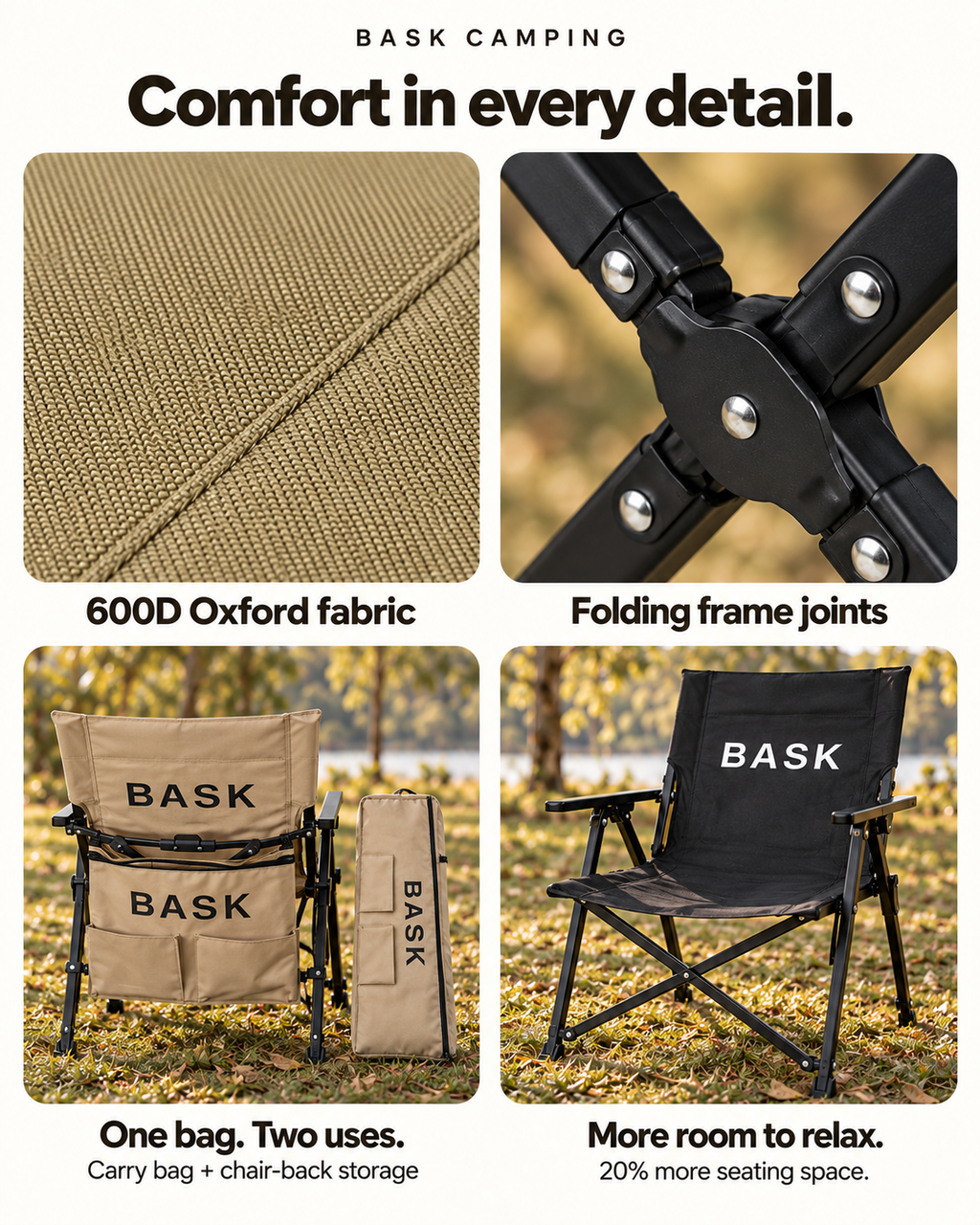 BASK Kermit Folding Camp Chair
