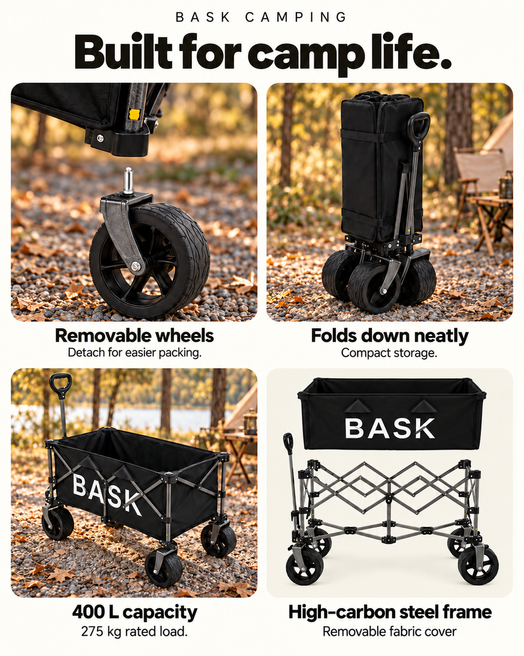 BASK Folding Camping Wagon