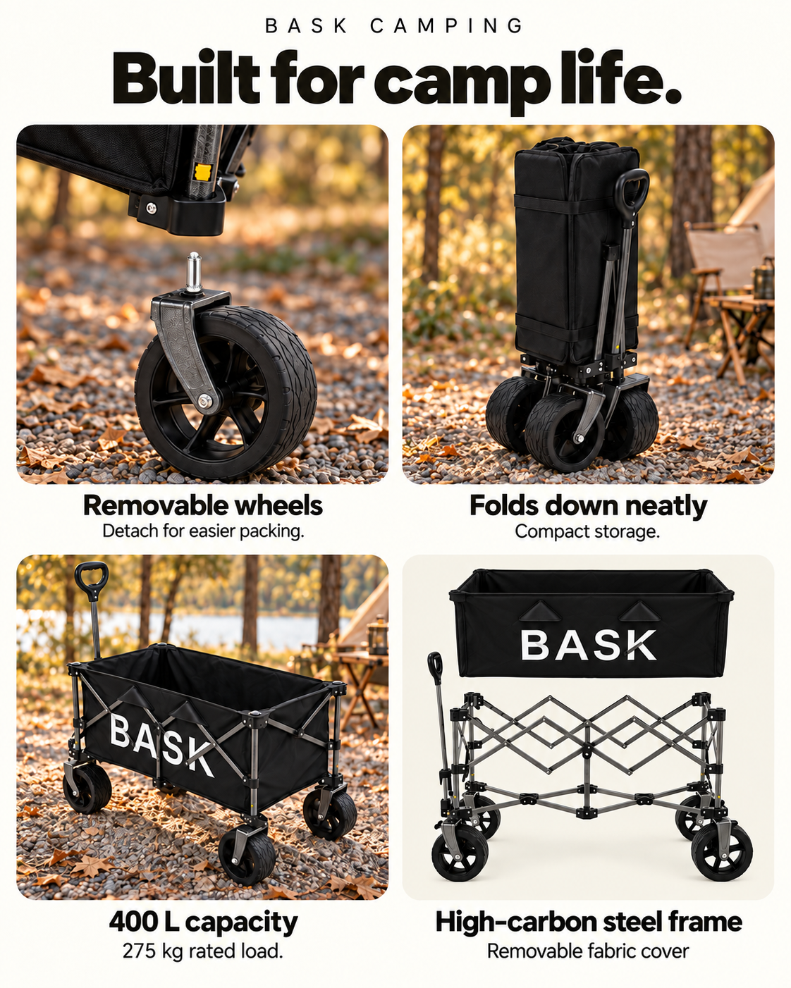 BASK Folding Camping Wagon