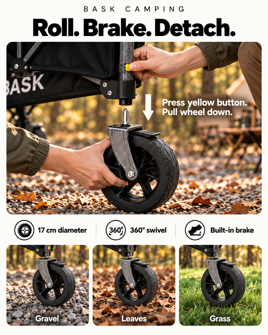 BASK Folding Camping Wagon