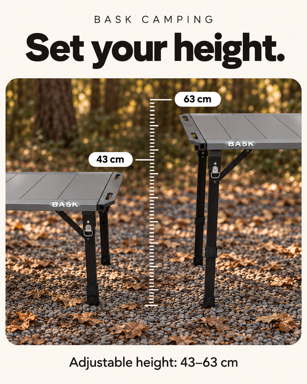 BASK Portable IGT Camp Table – 3.5 Unit