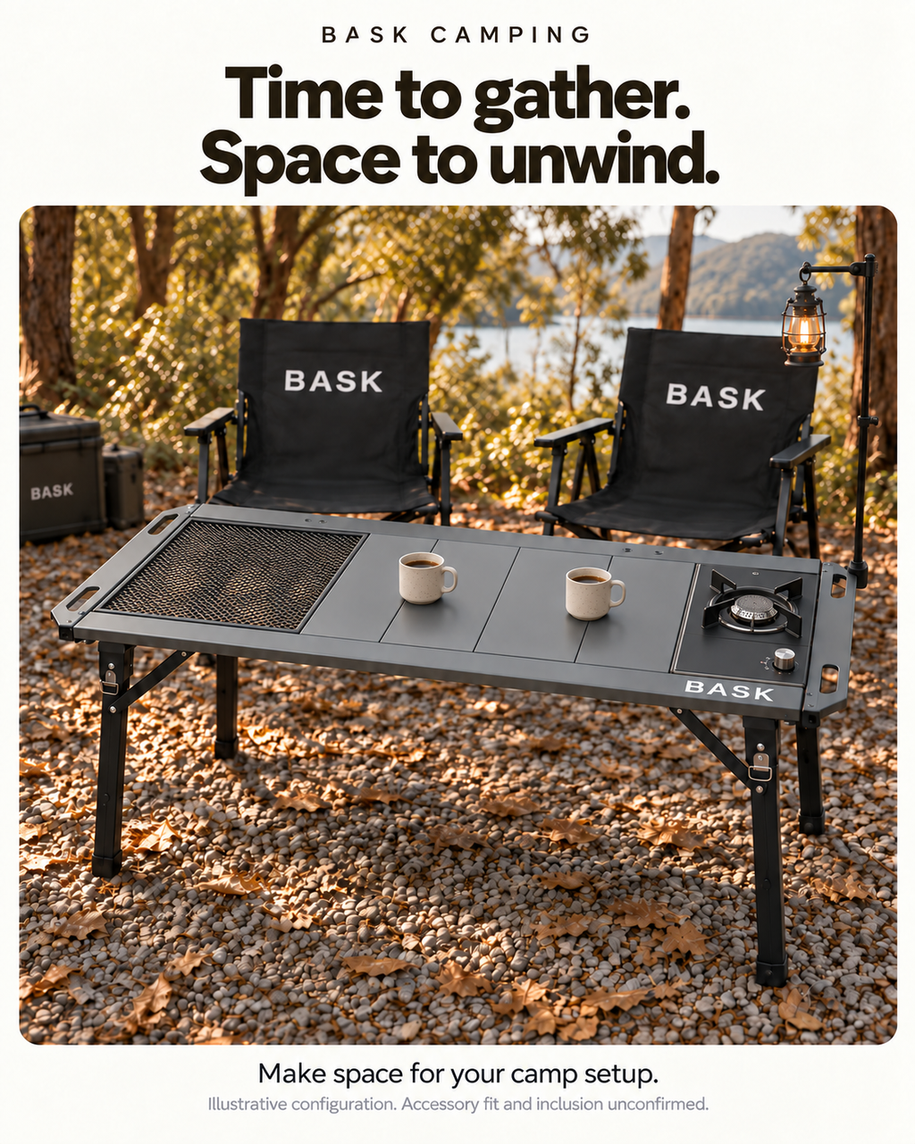 BASK Portable IGT Camp Table – 3.5 Unit