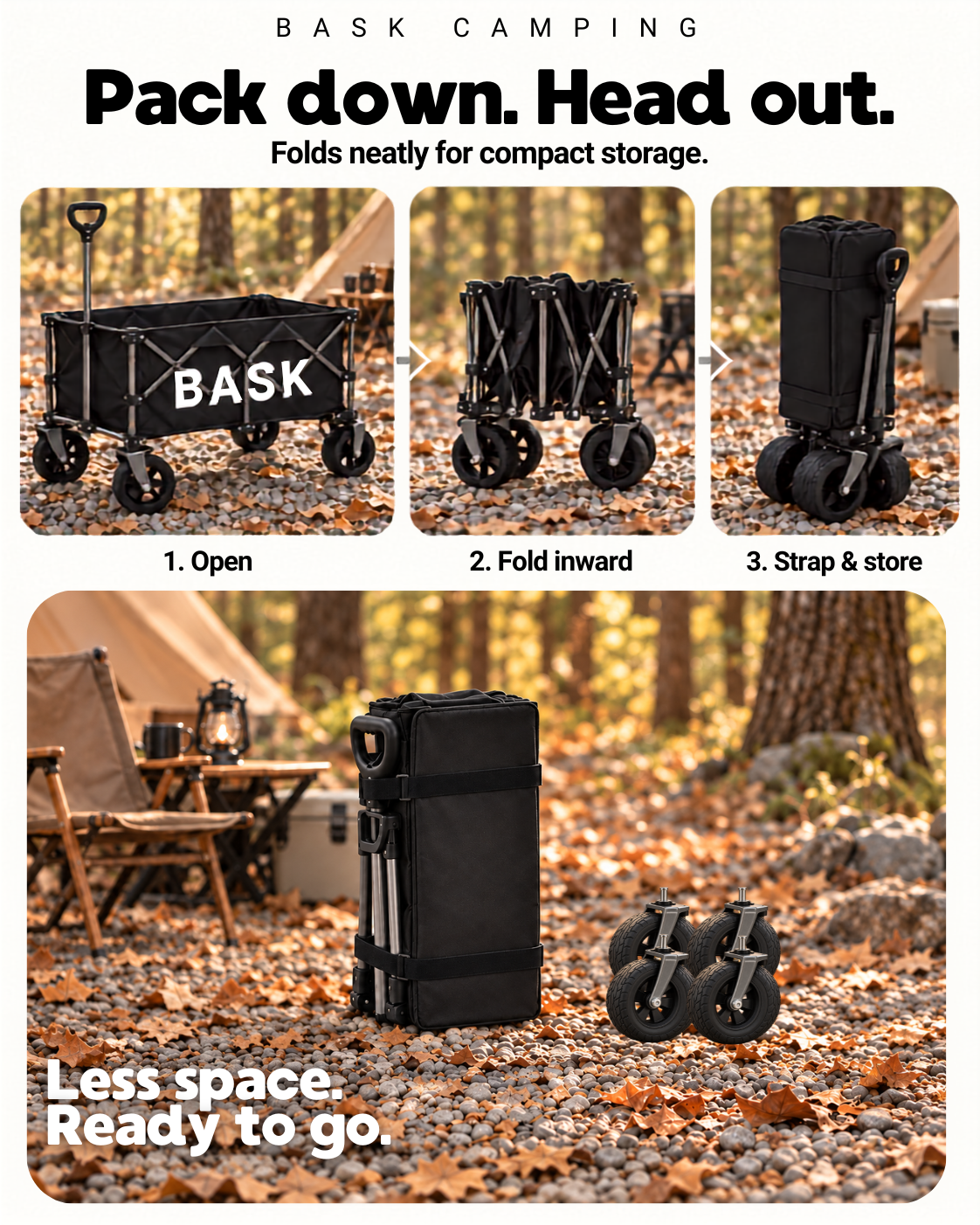 BASK Folding Camping Wagon