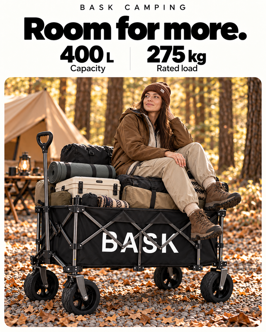 BASK Folding Camping Wagon