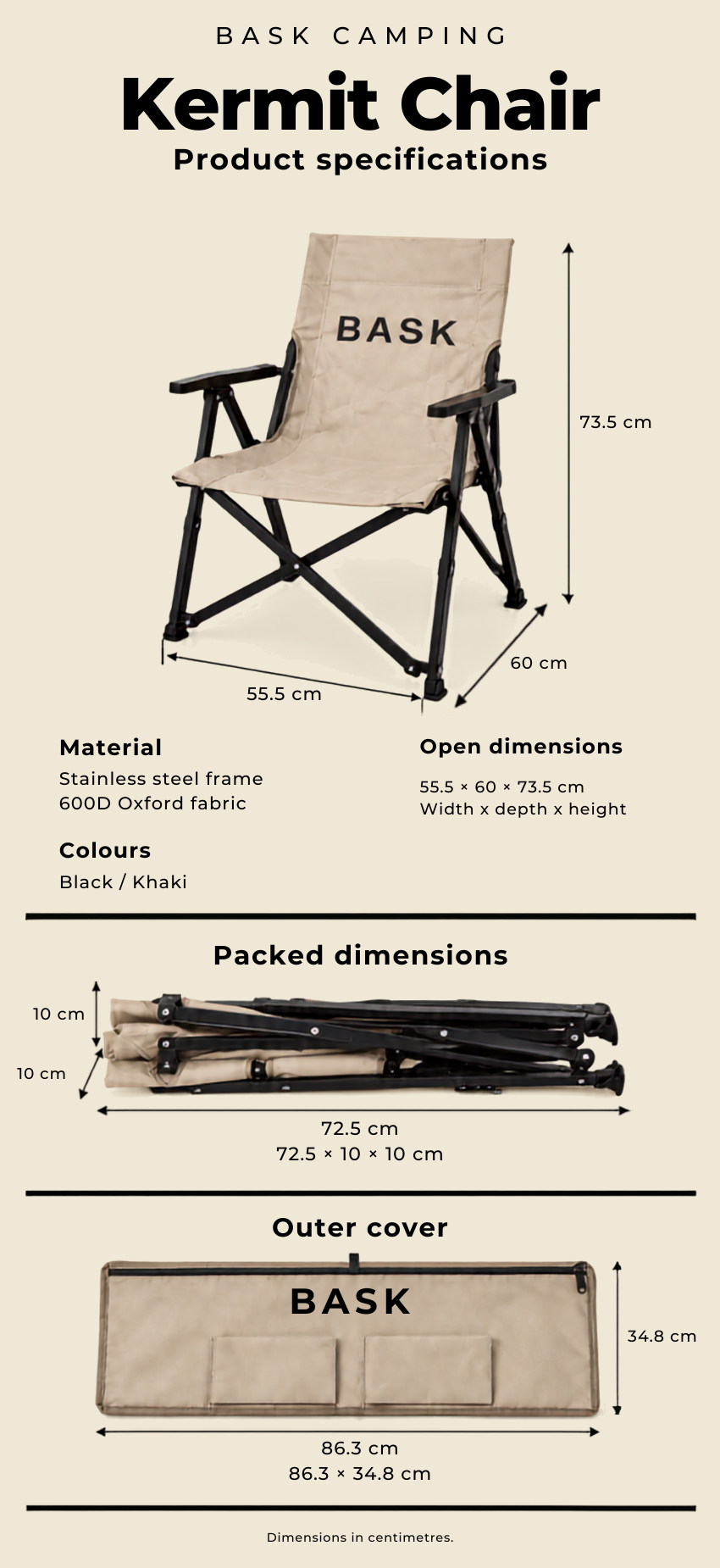BASK Kermit Folding Camp Chair